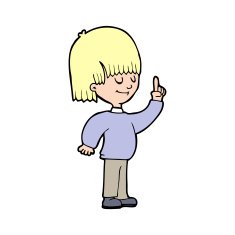 cartoon person with idea N2