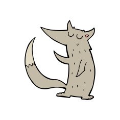 Cartoon Wolf N16