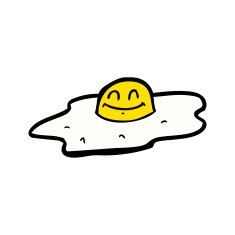 cartoon fried egg N2