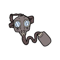 Cartoon Gas Mask N3