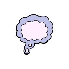 Cartoon Thought Cloud N2