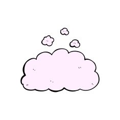 cartoon fluffy pink cloud N2