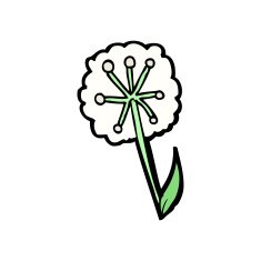 Cartoon Dandelion N2