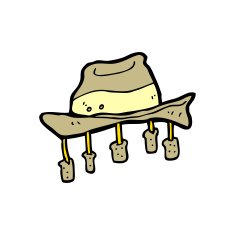 cartoon hat with corks