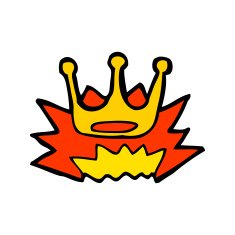 cartoon crown symbol N2