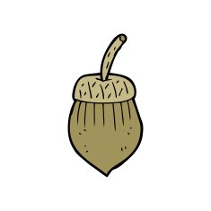 cartoon acorn N2