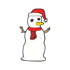 Cartoon Snowman N15