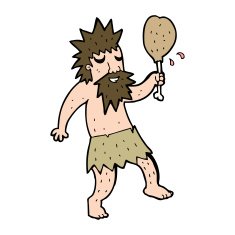 cartoon cave man