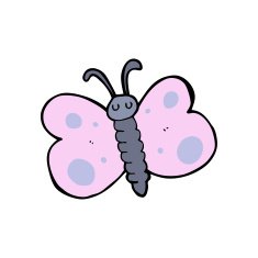 Cartoon Butterfly N13