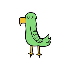 Cartoon Parrot N7