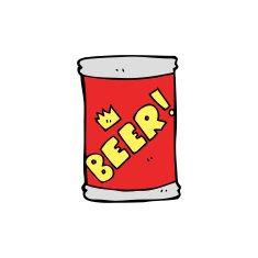 cartoon beer can N7