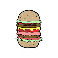 cartoon amazing burger