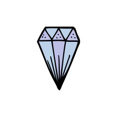 cartoon diamond symbol