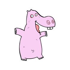 Cartoon Hippo N11