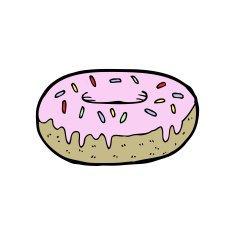 Cartoon Donut N10