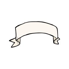 cartoon tattoo scroll banner N7