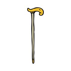 Cartoon Walking Stick N2