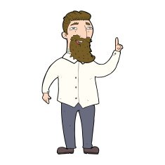 cartoon bearded man N2