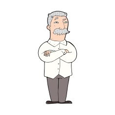 cartoon old man N2