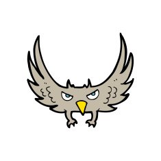 cartoon flying bird N3