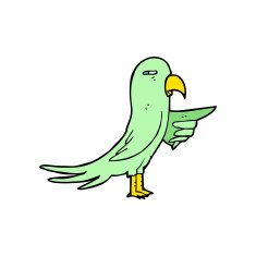Cartoon Parrot N8