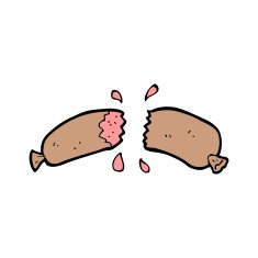 Cartoon Sausage N15