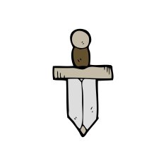 Cartoon Dagger N5