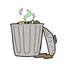 Cartoon Garbage Can N3