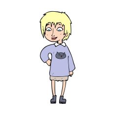 Cartoon Woman N13