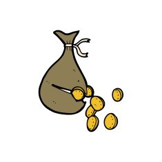 cartoon bag of money N3