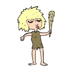 cartoon cave woman N2