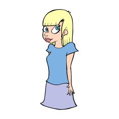 Cartoon Girl N48