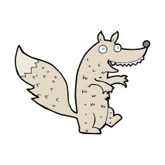 Cartoon Wolf N19
