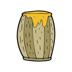Cartoon Barrel N3