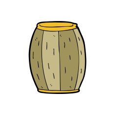 cartoon beer barrel N2