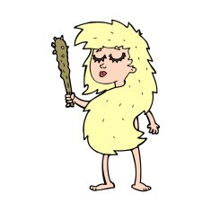 cartoon cave woman N3