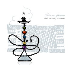 Hookah sketch for your design