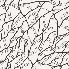Vector seamless pattern of hand-drawn lines