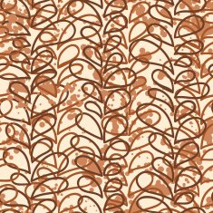 Vector seamless pattern of colored vines N3