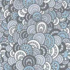 Vector seamless background of overlapping circles