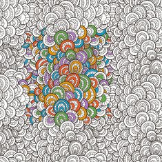 Vector seamless background of overlapping circles N3