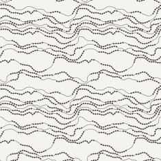 Seamless vector pattern of curved lines N3