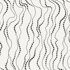 Seamless vector pattern of curved lines strung