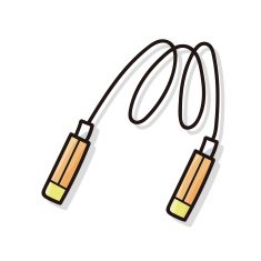 Rope skipping doodle