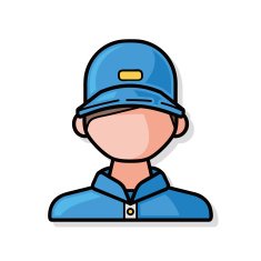Ticket seller doodle