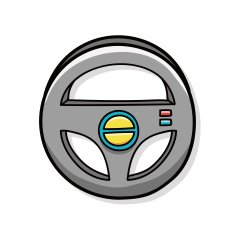 Steering wheel doodle