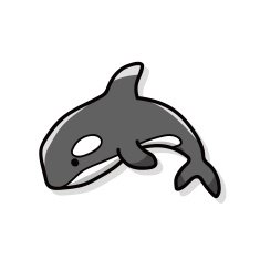 sea animal whale doodle N5