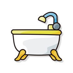 bathtub doodle