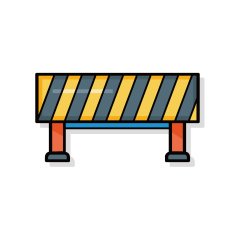 stop sign safety barriers doodle N3