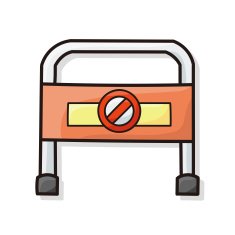 stop sign safety barriers doodle N6
